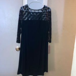 Black lace dress